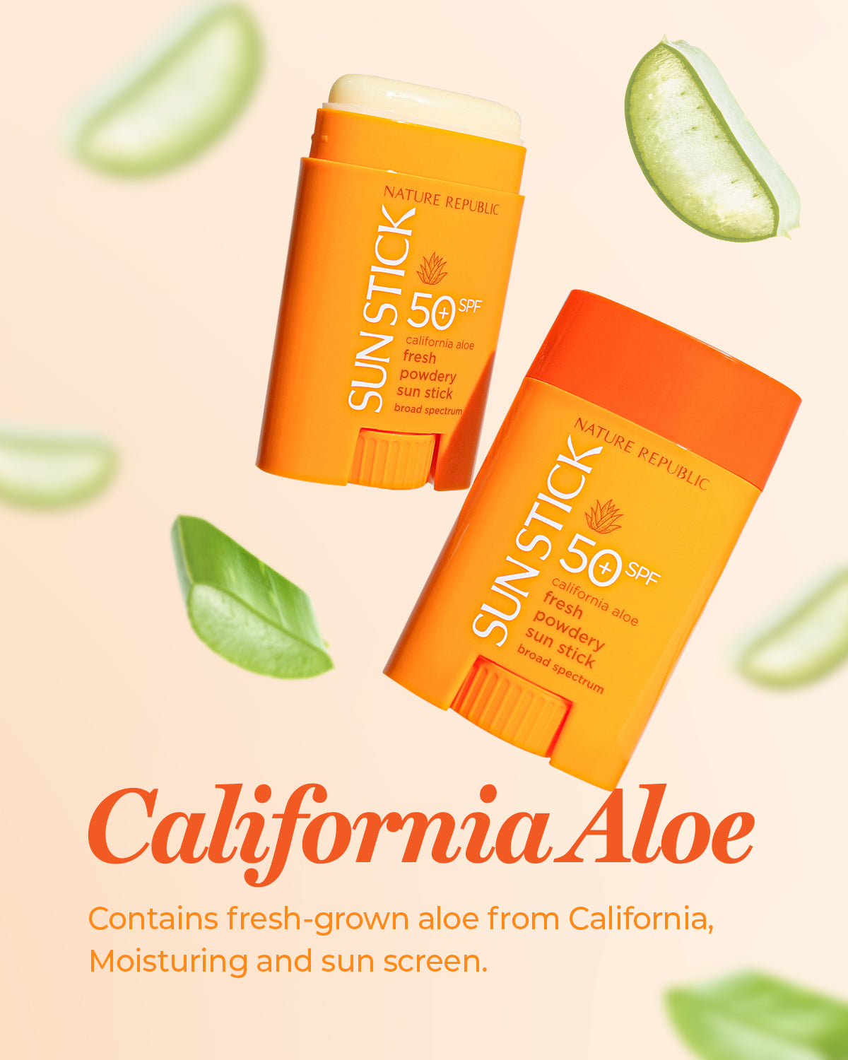CALIFORNIA ALOE Fresh Powdery Sun Stick