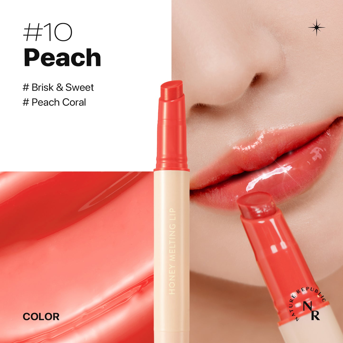 HONEY MELTING LIP 10 Peach