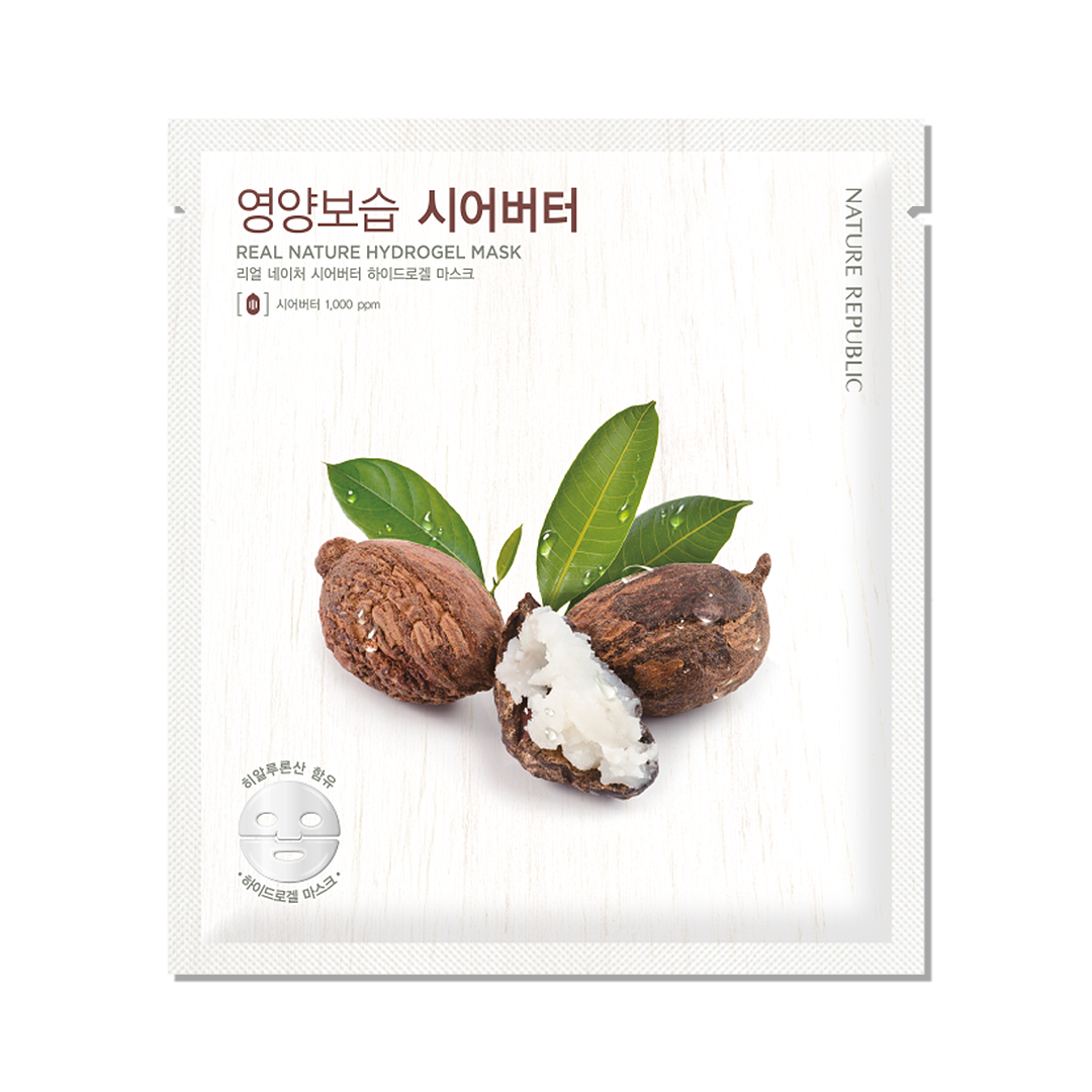 REAL NATURE Shea Butter Hydrogel Mask Sheet