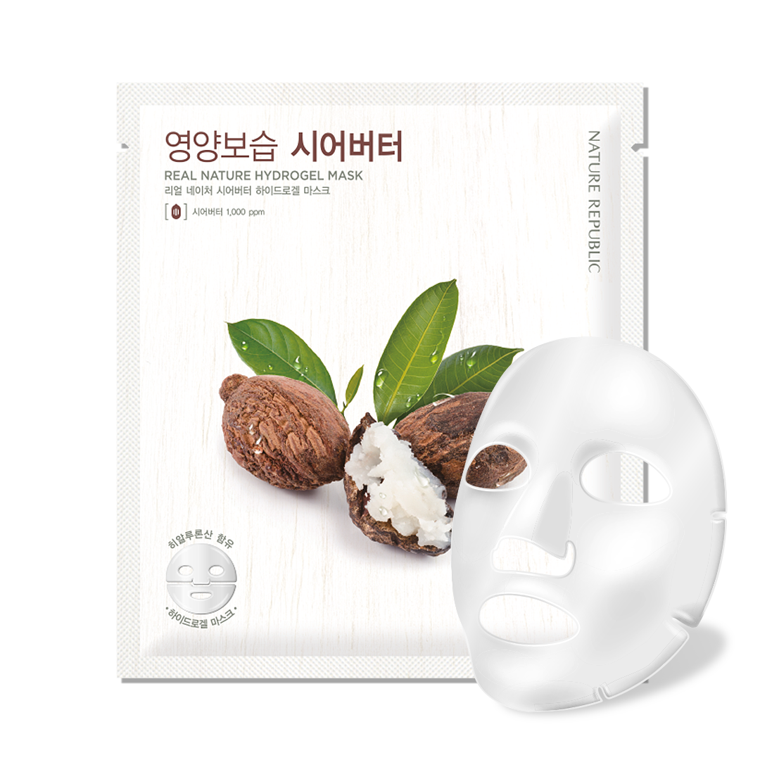 REAL NATURE Shea Butter Hydrogel Mask Sheet