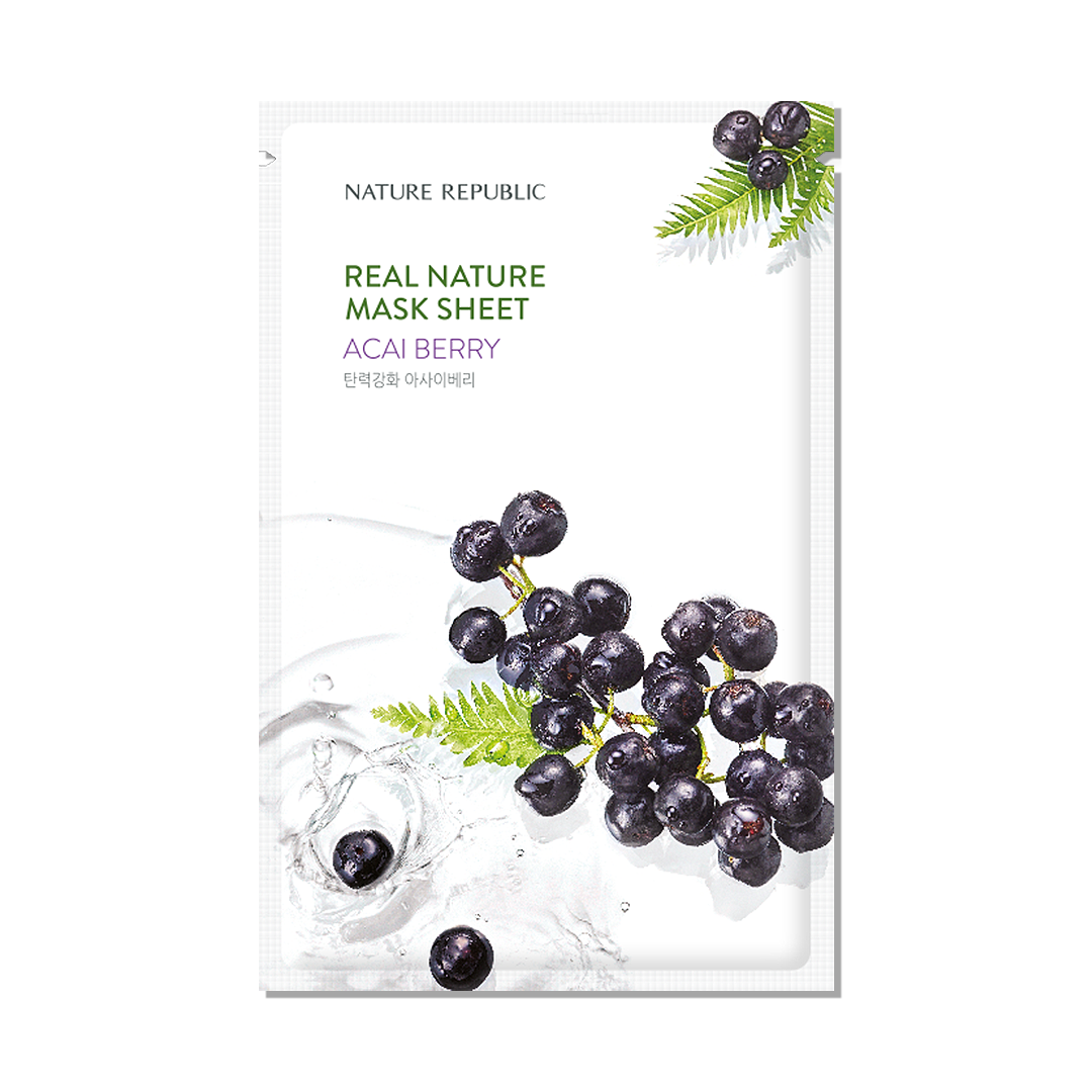 REAL NATURE Acai Berry Mask Sheet