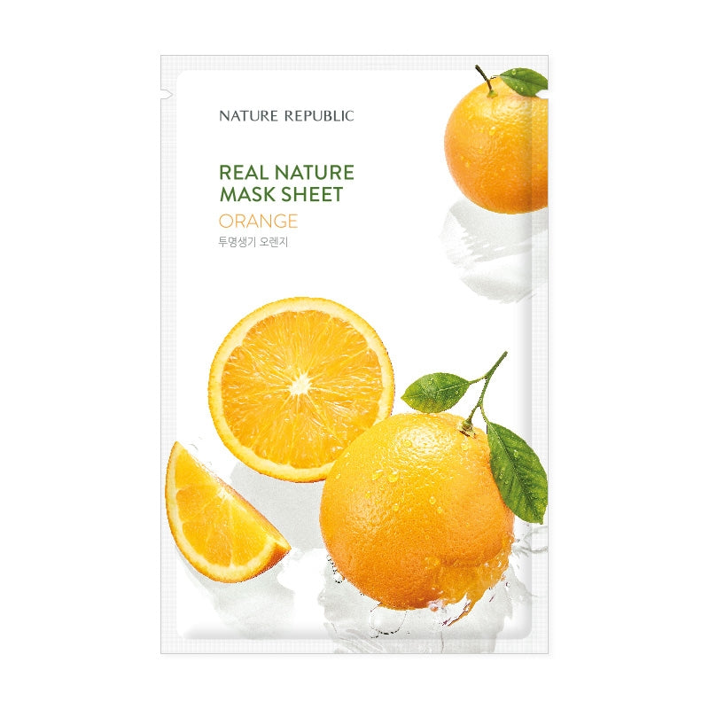 REAL NATURE Orange Mask Sheet