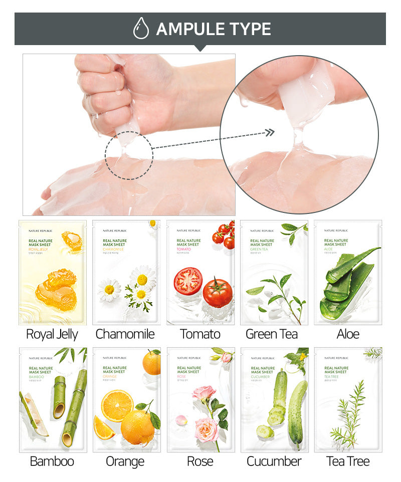 REAL NATURE Orange Mask Sheet