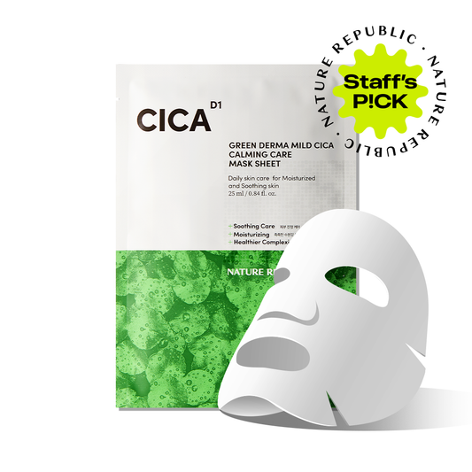 GREEN DERMA Mild Cica Calming Care Mask Sheet