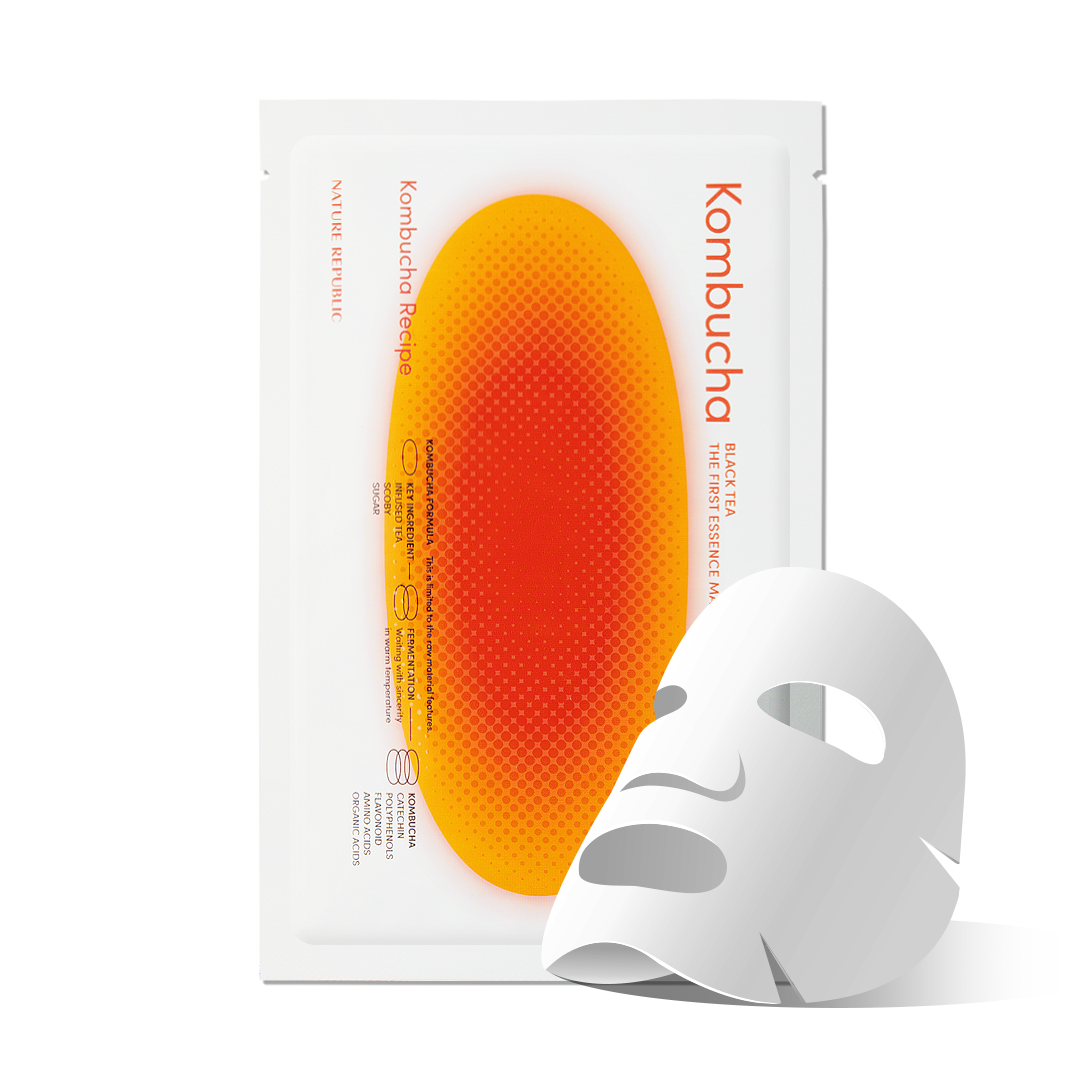 KOMBUCHA Black Tea The First Essence Mask Sheet NATURE REPUBLIC