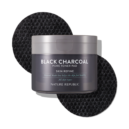 NATURAL MADE Black Charcoal Pore Toner Pad
