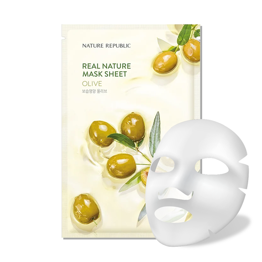 REAL NATURE Olive Mask Sheet